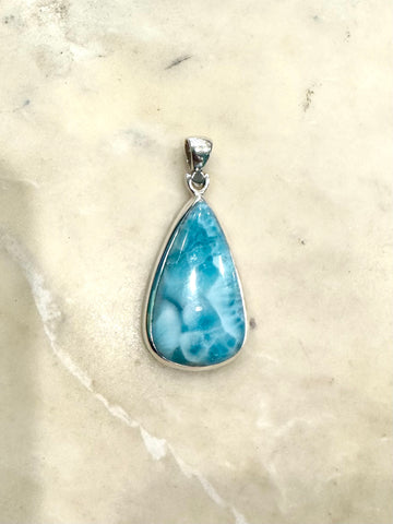Larimar Teardrop Pendant