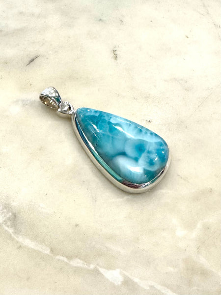 Larimar Teardrop Pendant