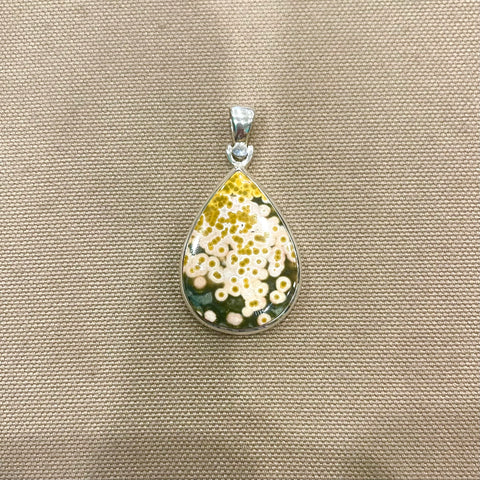 Ocean Jasper Teardrop Pendant