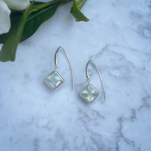 Prehnite Drop Earrings