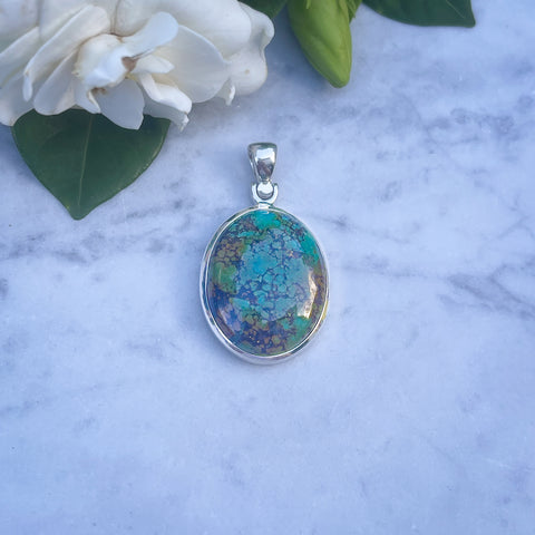 Vintage Green Turquoise Pendant