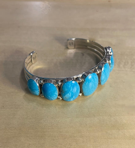 Arizona Turquoise Navajo Cuff - M Smith