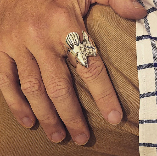 Silver Soaring Eagle Ring