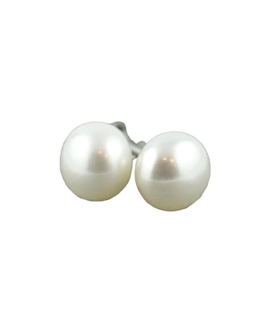 Natural fresh water pearl stud Earring 9mm