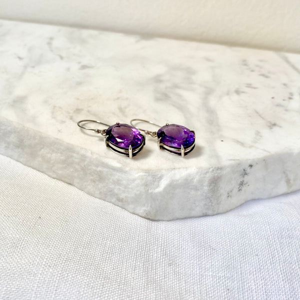 Amethyst Drop Earrings