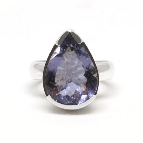 Teardrop Iolite Cocktail Ring