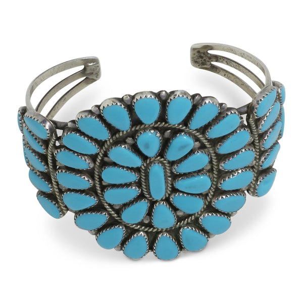 Medium Sized Navajo Squash Blossom Cuff
