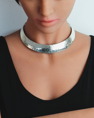 Hammered Silver Choker - Mexico