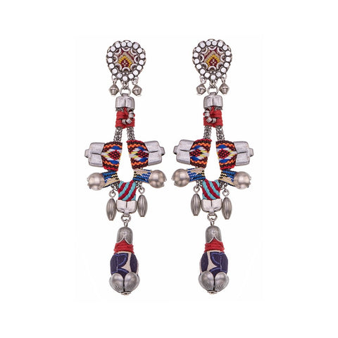 Indian Guirlande Earrings H1555 - Ayala Bar