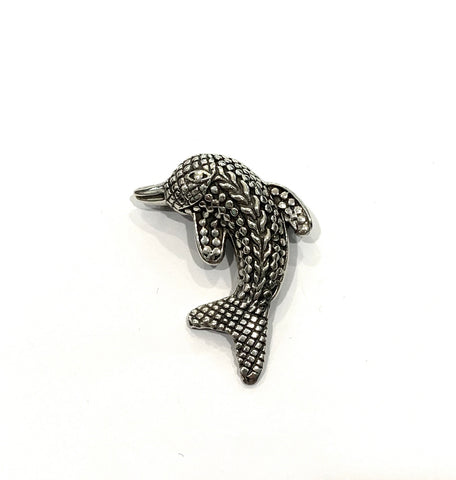 Silver Dolphin Brooch