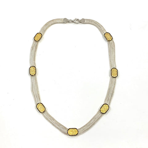 Anatolia Gold and Silver Necklace