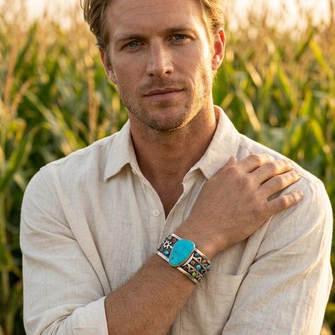 Turquoise Mountain Men's Cuff