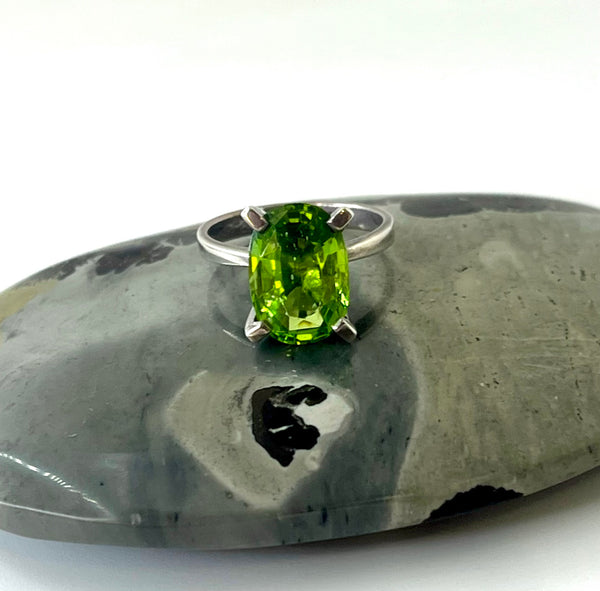 Oval Peridot Cocktail Ring