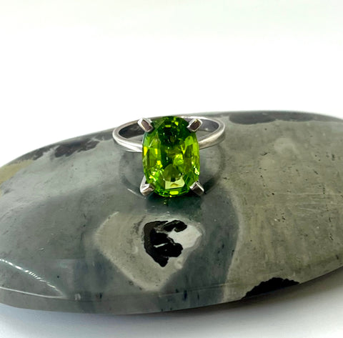 Oval Peridot Cocktail Ring