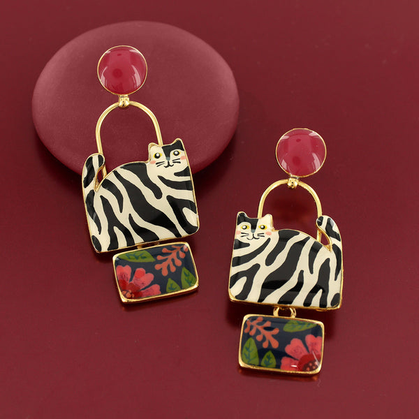 Taratata Alfred the Cat Earrings