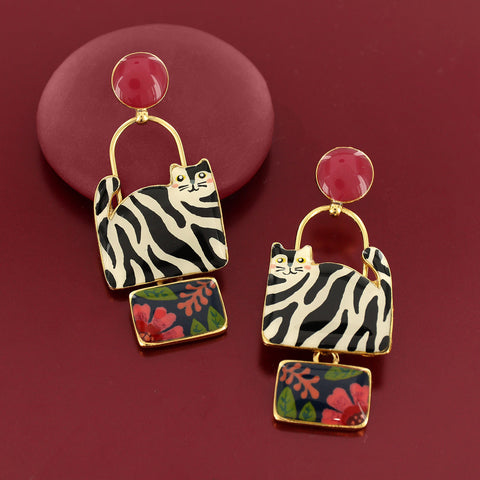 Taratata Alfred the Cat Earrings