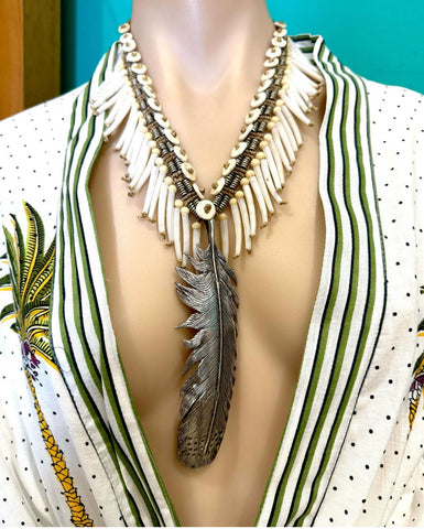Vintage Eagle Feather Necklace - Mary and Doug Hancock