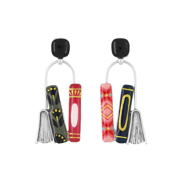 Taratata 'Romans' Books Earrings