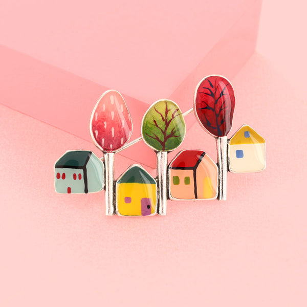 Taratata 'Mon Petit Village' Brooch