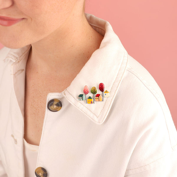 Taratata 'Mon Petit Village' Brooch