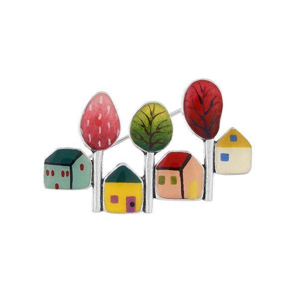 Taratata 'Mon Petit Village' Brooch