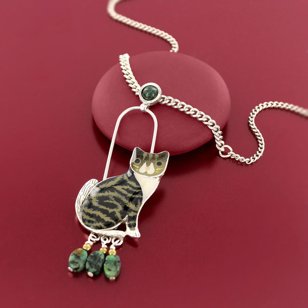 Taratata 'Tabby' Cat Necklace