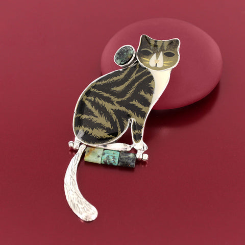 Taratata 'Tabby' Cat Brooch