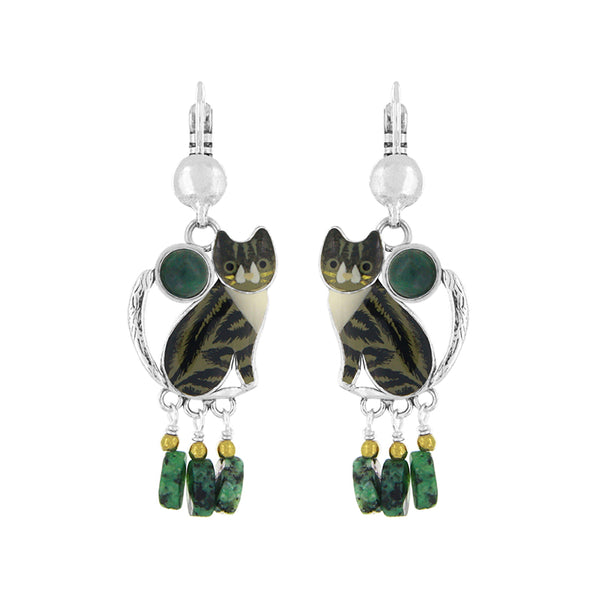 Taratata 'Tabby' Cat Earrings
