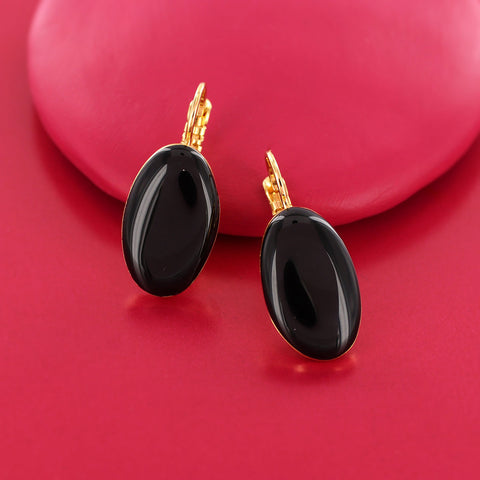 Taratata 'Magnolia' Black Earrings