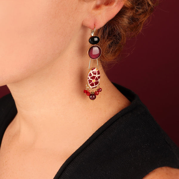 Taratata 'Magnolia' Floral Earrings