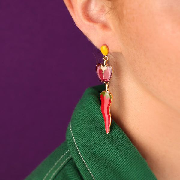 Taratata 'Paprika' Chilli Earrings