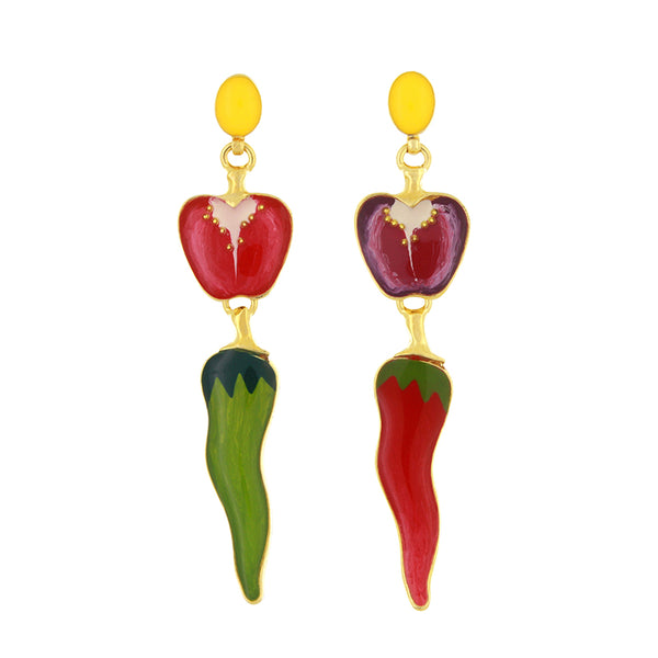 Taratata 'Paprika' Chilli Earrings