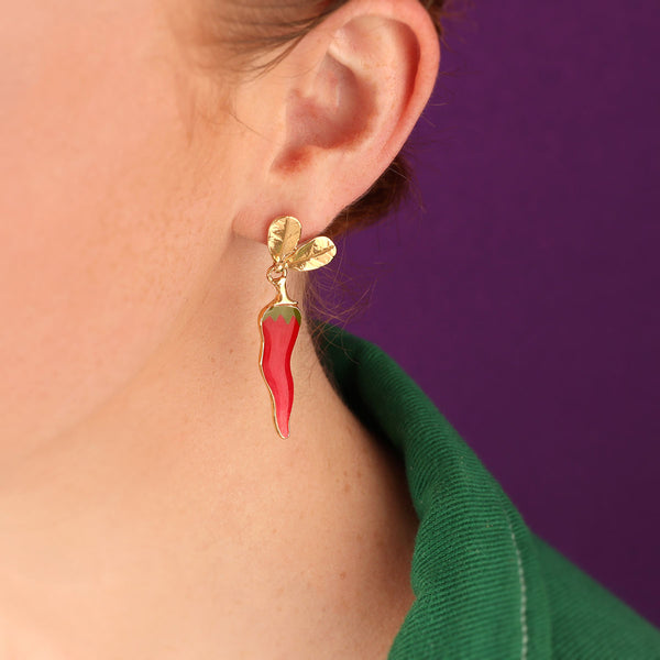 Taratata 'Paprika' Chilli Earrings