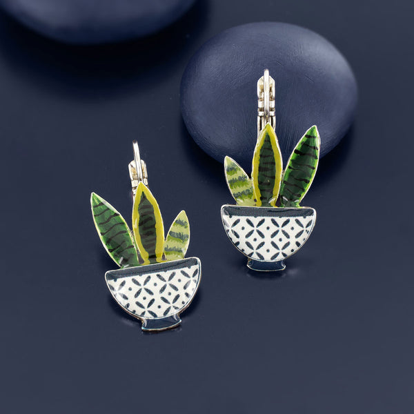 Taratata 'Chicoree' Plant Pot Earrings