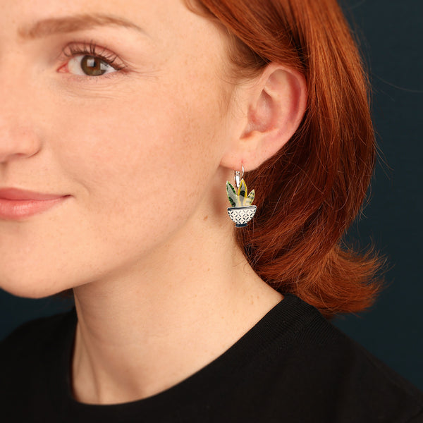 Taratata 'Chicoree' Plant Pot Earrings
