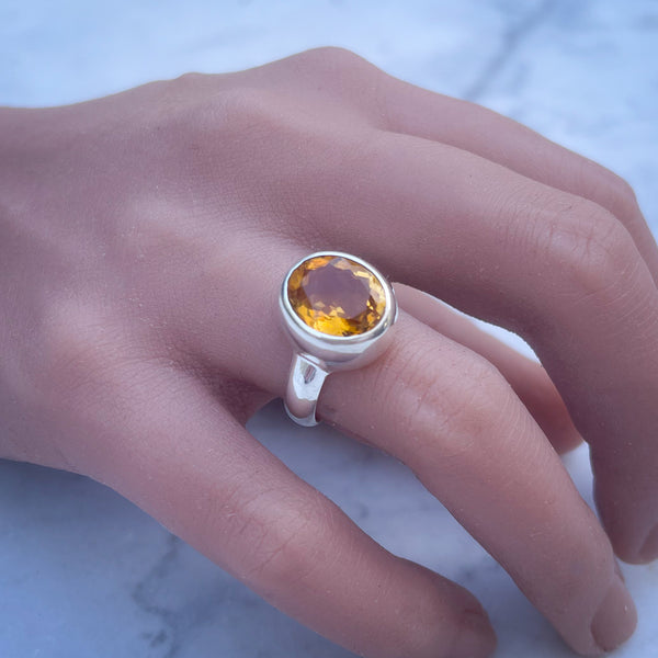 Citrine Oval Ring