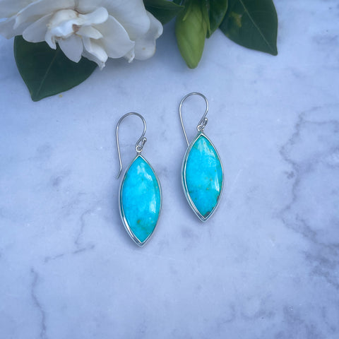 Nepalese Turquoise Drop Earrings