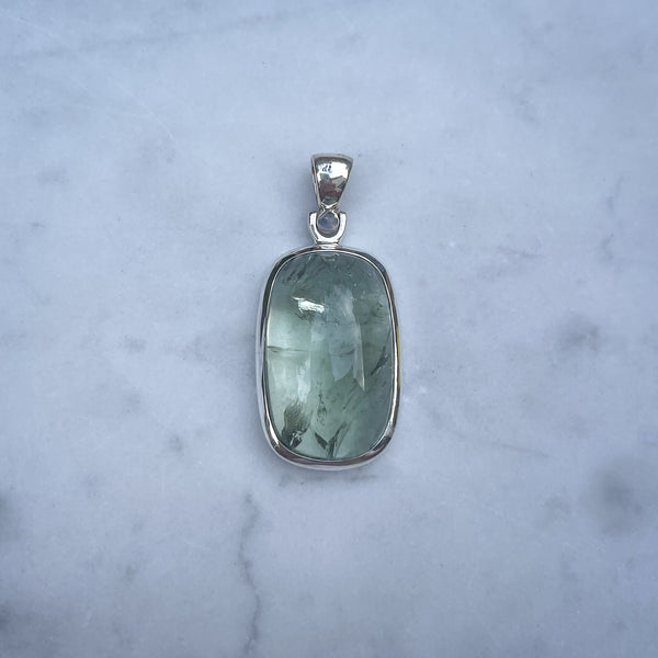 Silver Prasiolite Pendant