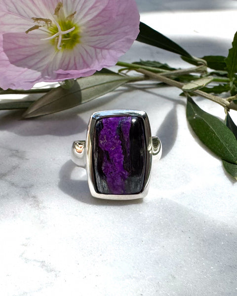 Natural Sugilite Ring