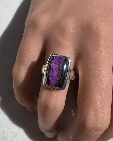 Natural Sugilite Ring