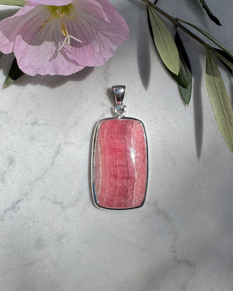Large Rhodochrosite Pendant