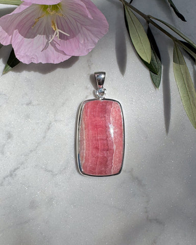 Large Rhodochrosite Pendant