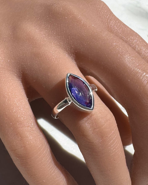 Iolite Ellipse Ring