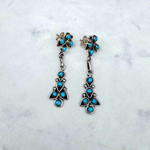 Zuni Turquoise Bird Earrings