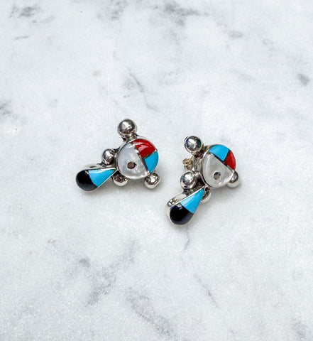 Zuni Inlay Stud Earrings