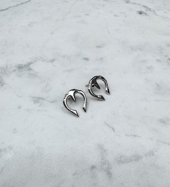 Navajo Naja Silver Earrings