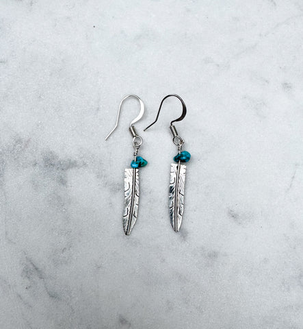 Navajo Eagle Feather Earrings