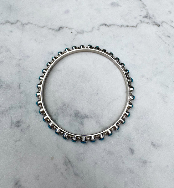 Navajo Turquoise Silver Bangle