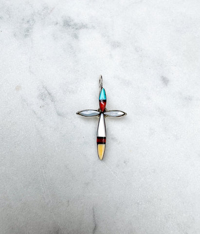 Small Zuni Inlay Cross