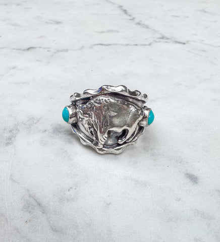 Navajo Buffalo Ring